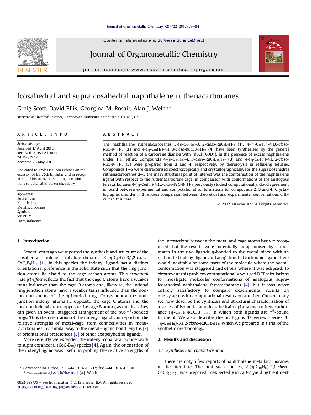 Icosahedral and supraicosahedral naphthalene ruthenacarboranes