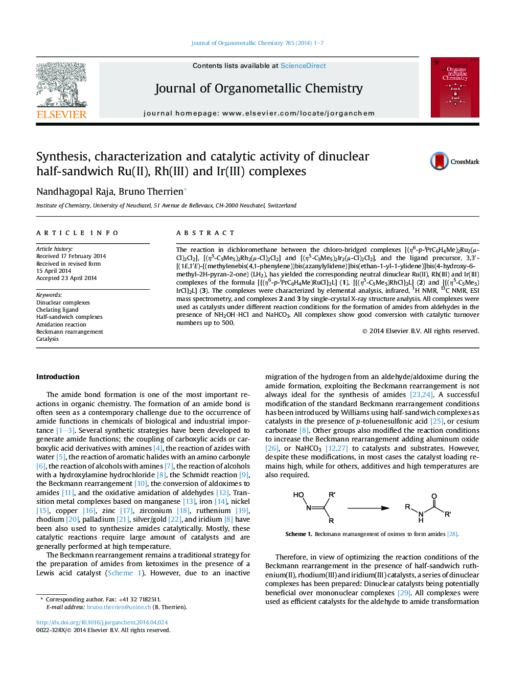 Synthesis, characterization and catalytic activity of dinuclear half-sandwich Ru(II), Rh(III) and Ir(III) complexes