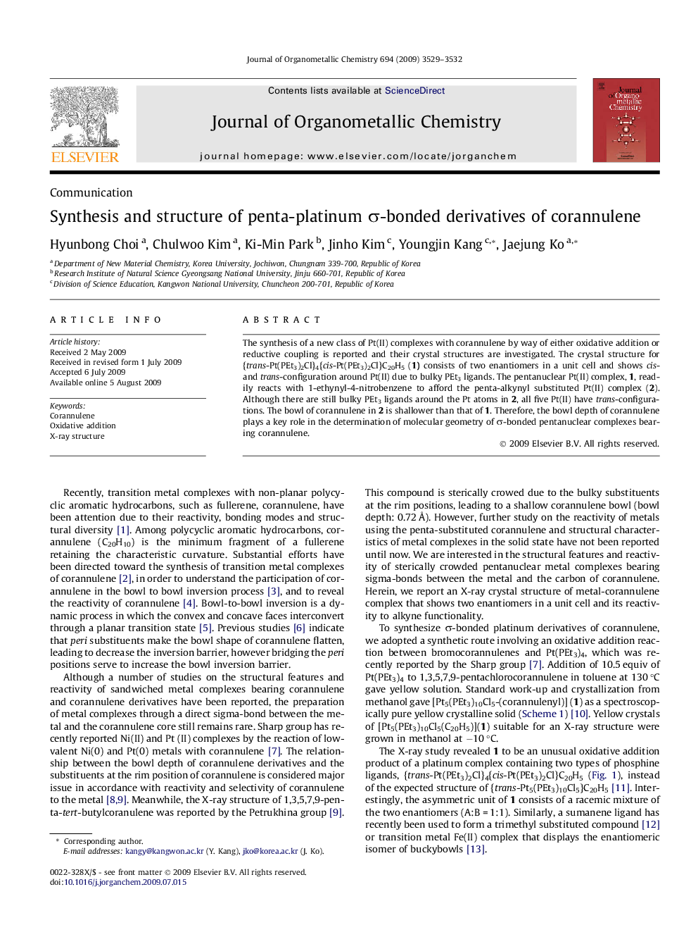 Synthesis and structure of penta-platinum σ-bonded derivatives of corannulene