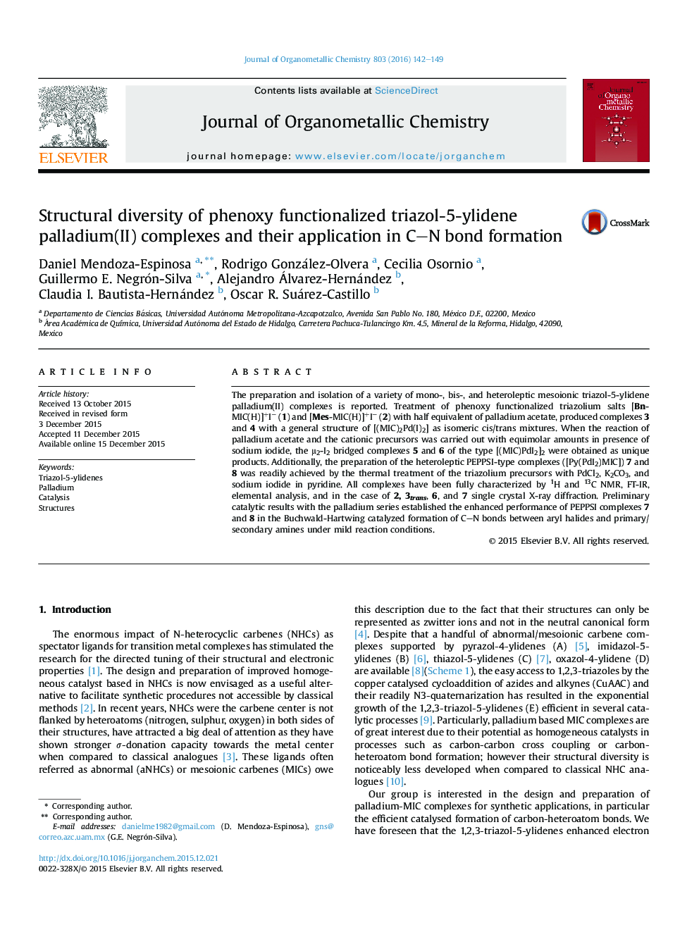 Structural diversity of phenoxy functionalized triazol-5-ylidene palladium(II) complexes and their application in C–N bond formation