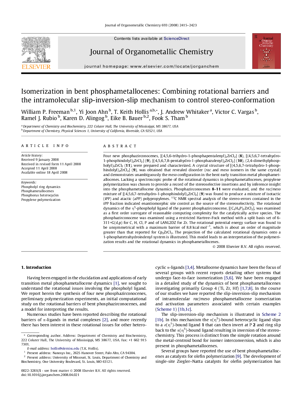 Isomerization in bent phosphametallocenes: Combining rotational barriers and the intramolecular slip-inversion-slip mechanism to control stereo-conformation