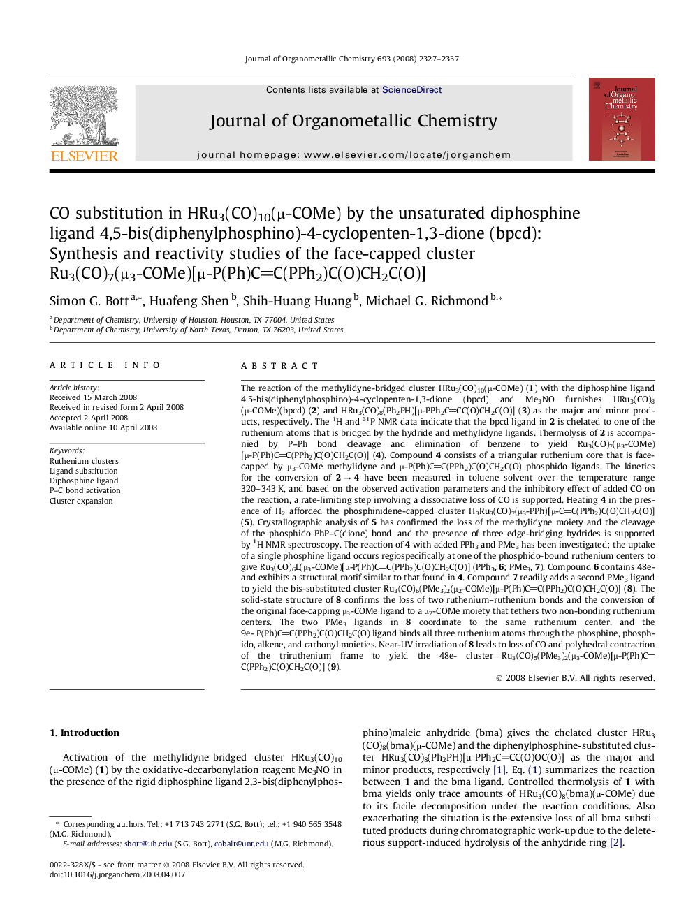 CO substitution in HRu3(CO)10(Î¼-COMe) by the unsaturated diphosphine ligand 4,5-bis(diphenylphosphino)-4-cyclopenten-1,3-dione (bpcd): Synthesis and reactivity studies of the face-capped cluster Ru3(CO)7(Î¼3-COMe)[Î¼-P(Ph)CC(PPh2)C(O)CH2C(O)]