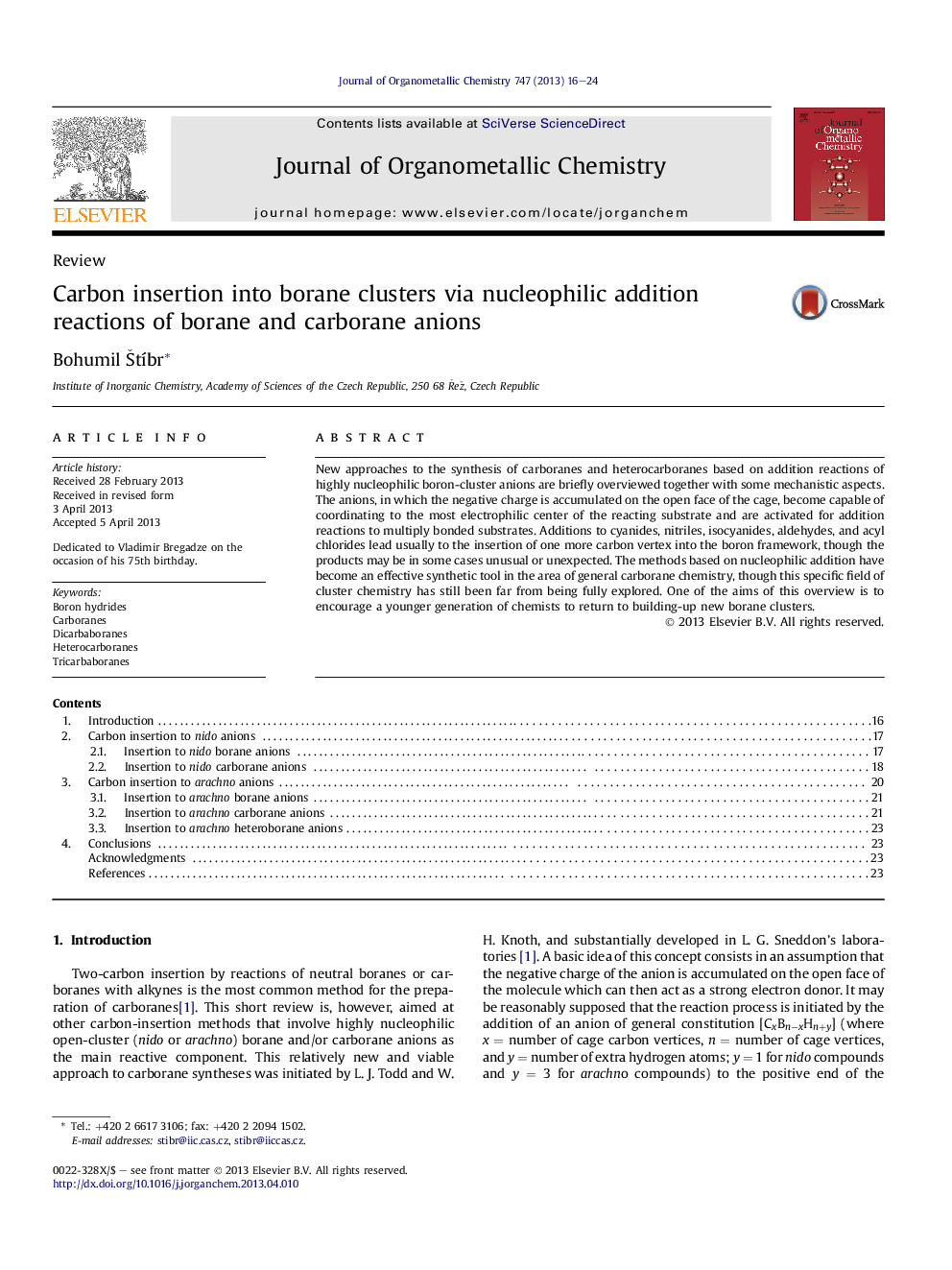 Carbon insertion into borane clusters via nucleophilic addition reactions of borane and carborane anions