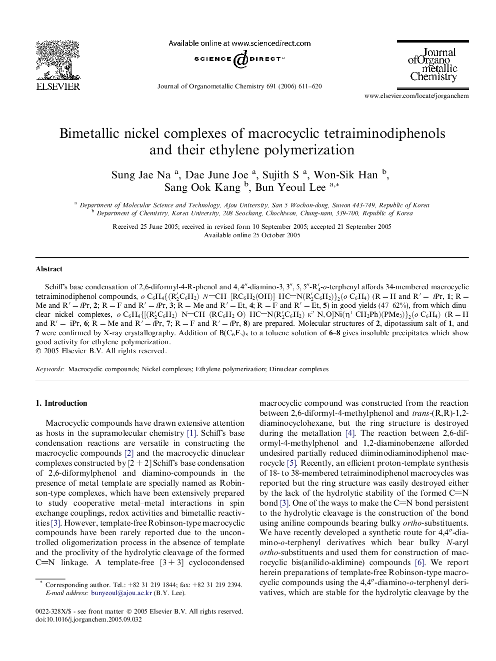 Bimetallic nickel complexes of macrocyclic tetraiminodiphenols and their ethylene polymerization
