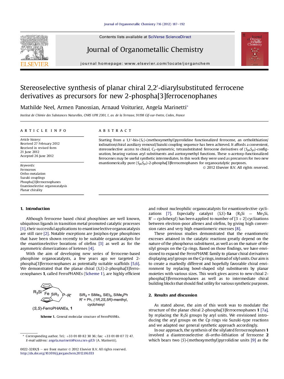 Stereoselective synthesis of planar chiral 2,2′-diarylsubstituted ferrocene derivatives as precursors for new 2-phospha[3]ferrocenophanes