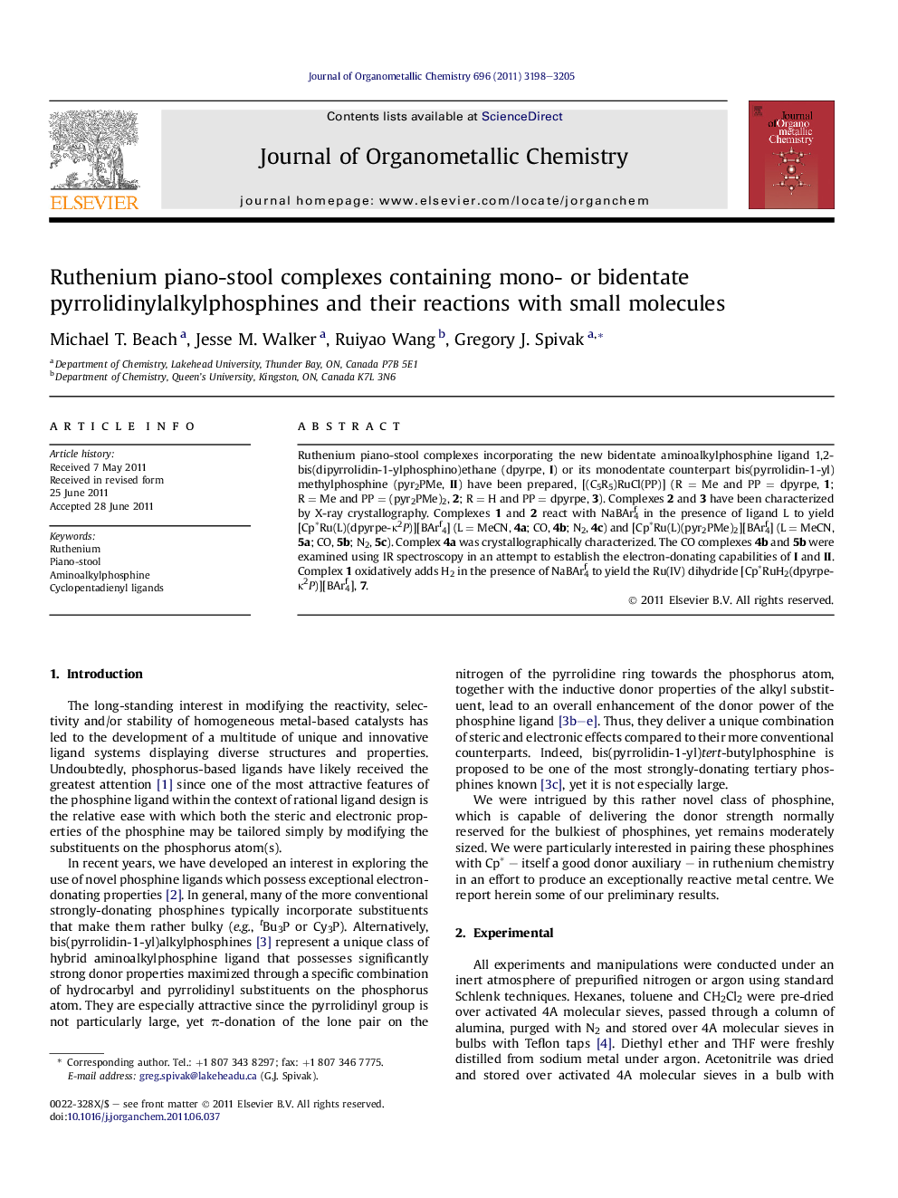 Ruthenium piano-stool complexes containing mono- or bidentate pyrrolidinylalkylphosphines and their reactions with small molecules