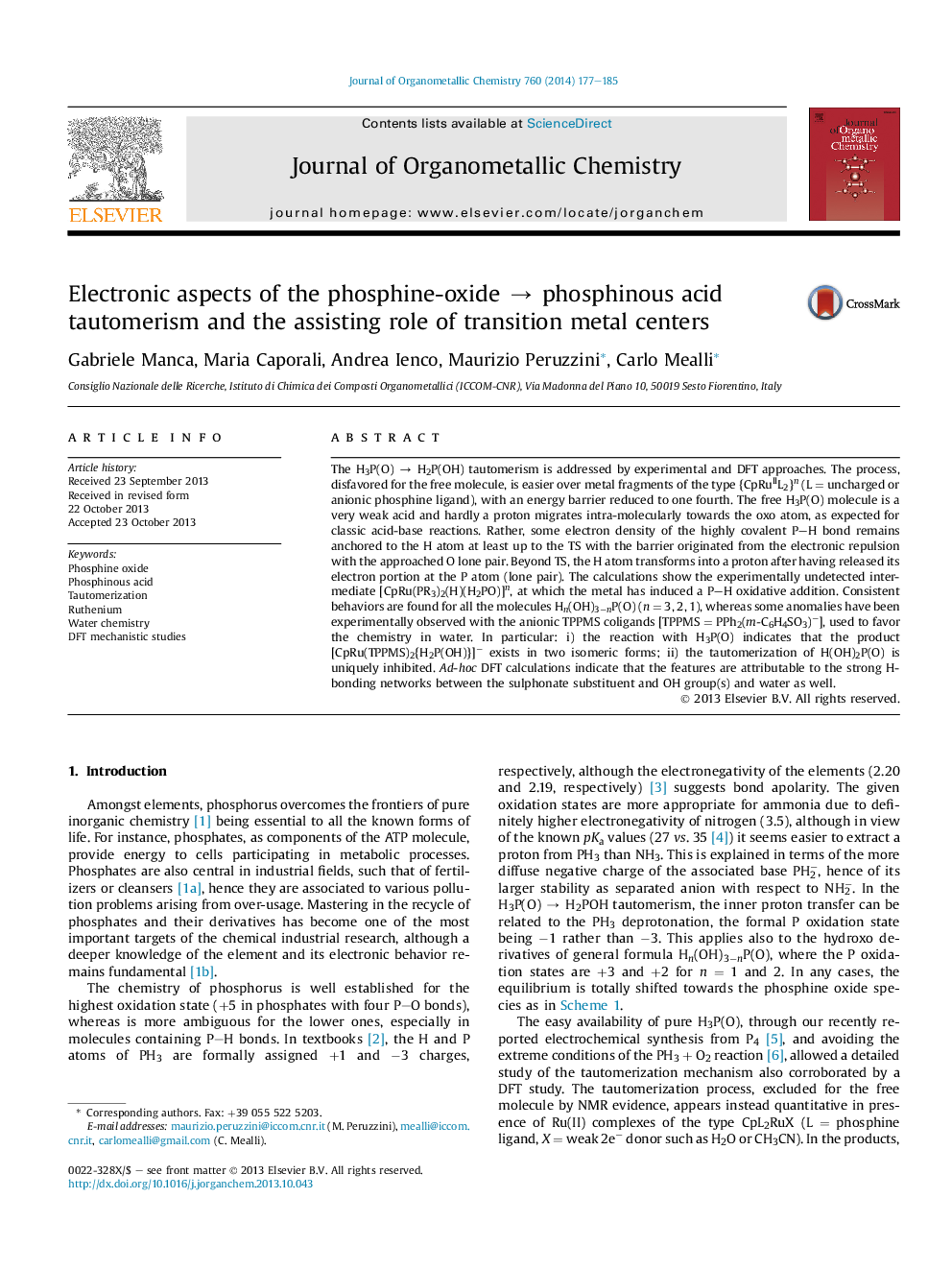 Electronic aspects of the phosphine-oxide → phosphinous acid tautomerism and the assisting role of transition metal centers