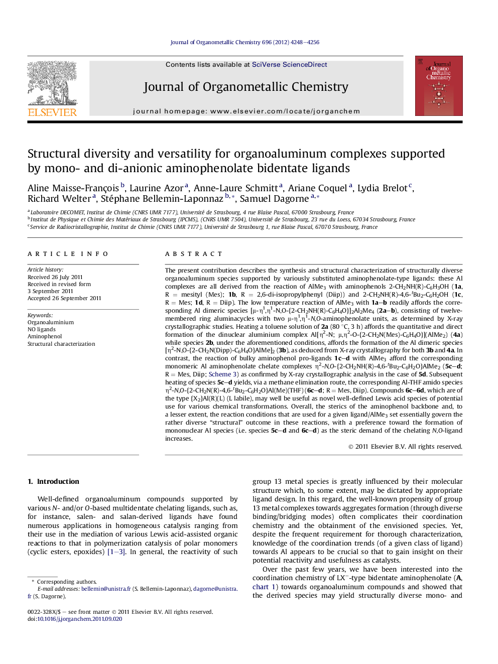 Structural diversity and versatility for organoaluminum complexes supported by mono- and di-anionic aminophenolate bidentate ligands