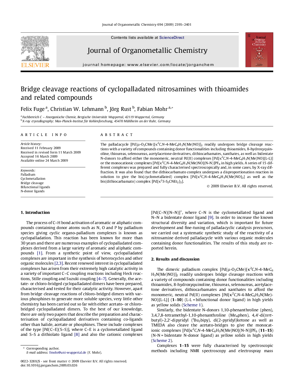 Bridge cleavage reactions of cyclopalladated nitrosamines with thioamides and related compounds