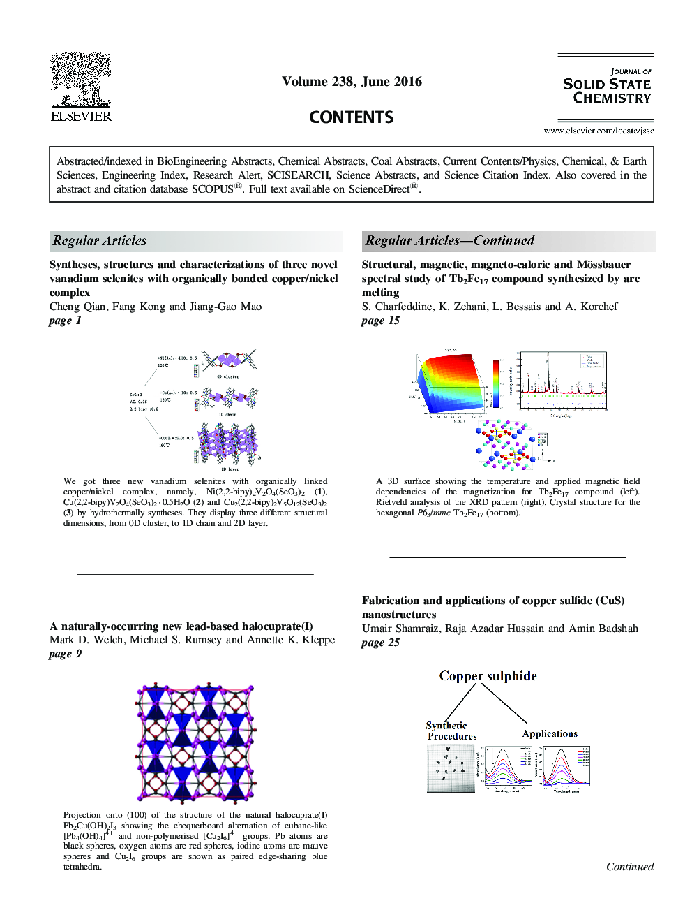 Table of Contents - Web Colour Only