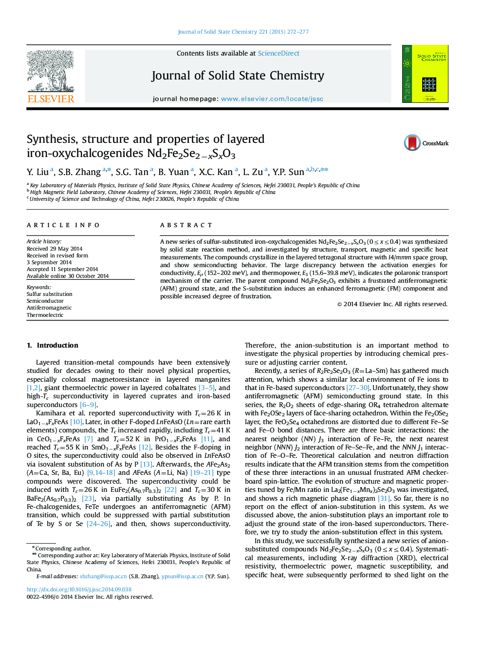 Synthesis, structure and properties of layered iron-oxychalcogenides Nd2Fe2Se2−xSxO3