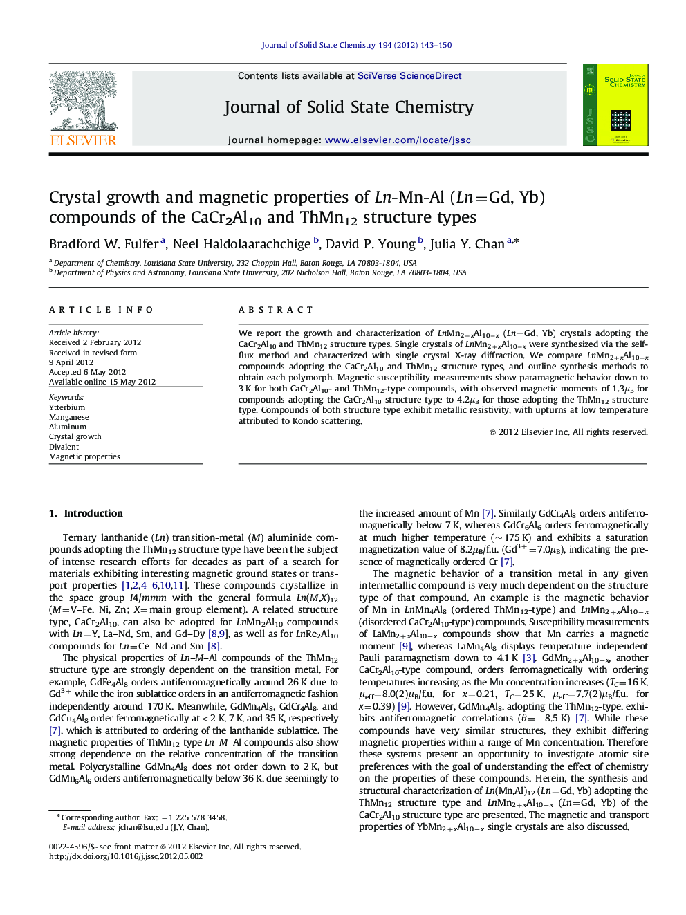 Crystal growth and magnetic properties of Ln-Mn-Al (Ln=Gd, Yb) compounds of the CaCr2Al10 and ThMn12 structure types