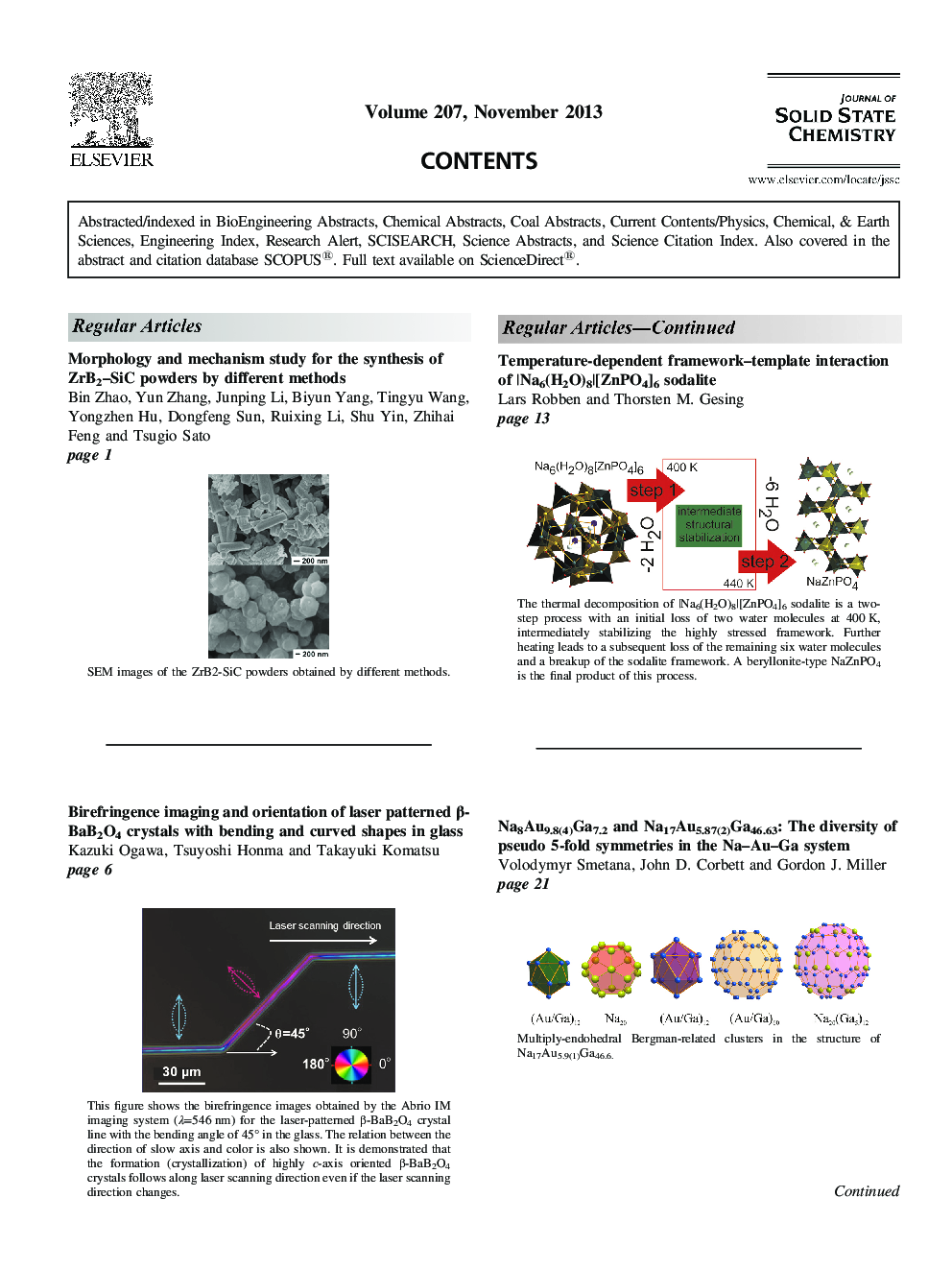 Table of Contents - Web Colour Only