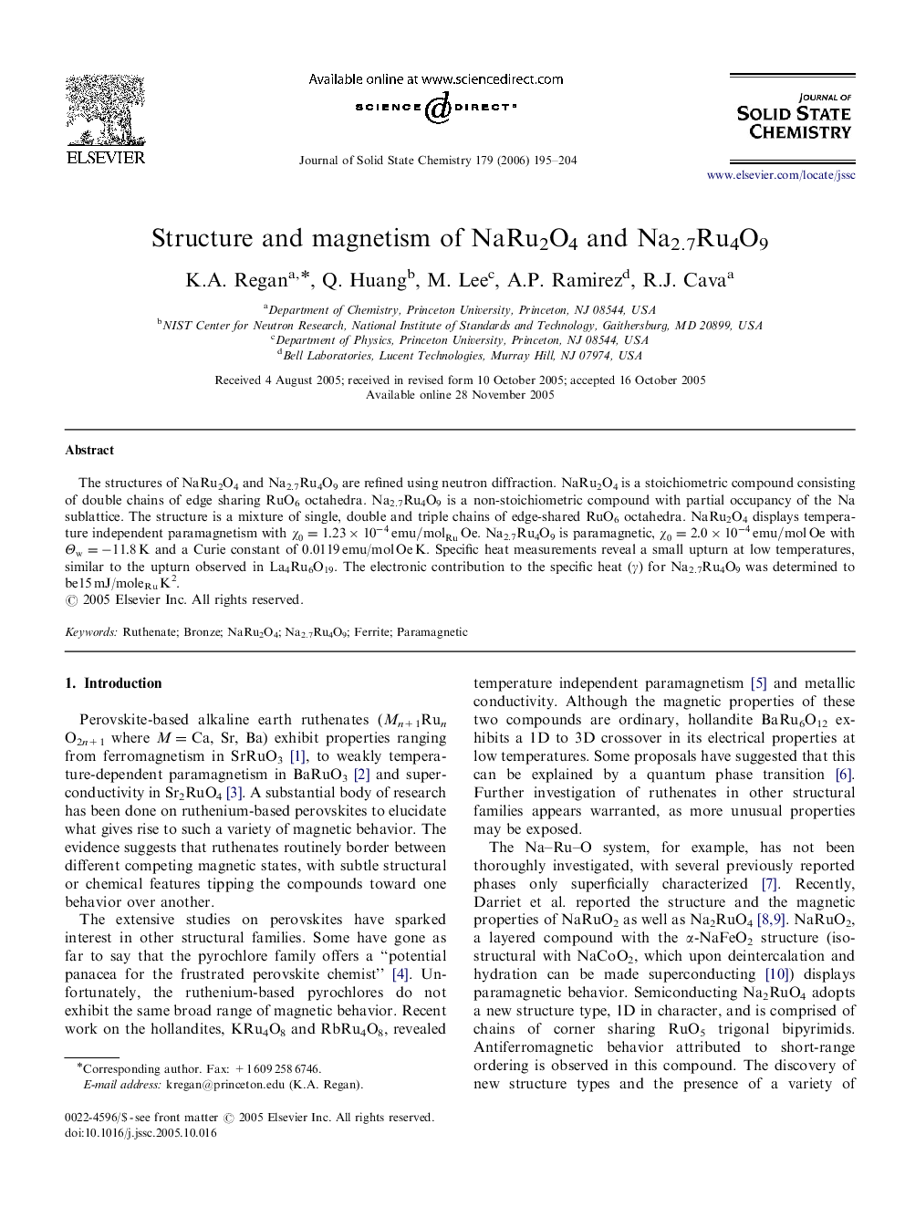 Structure and magnetism of NaRu2O4 and Na2.7Ru4O9