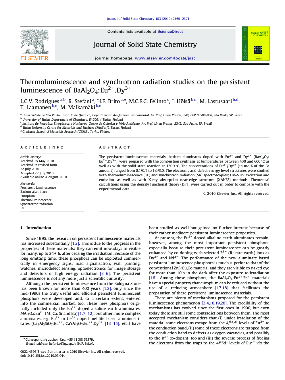 Thermoluminescence and synchrotron radiation studies on the persistent luminescence of BaAl2O4:Eu2+,Dy3+