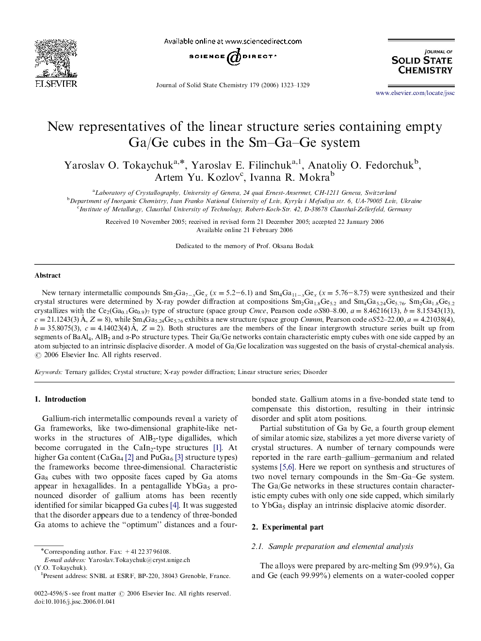 New representatives of the linear structure series containing empty Ga/Ge cubes in the Sm–Ga–Ge system