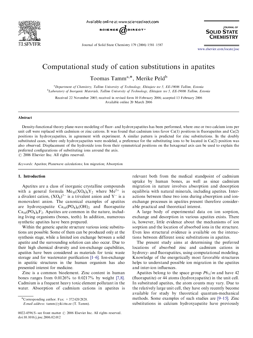 Computational study of cation substitutions in apatites