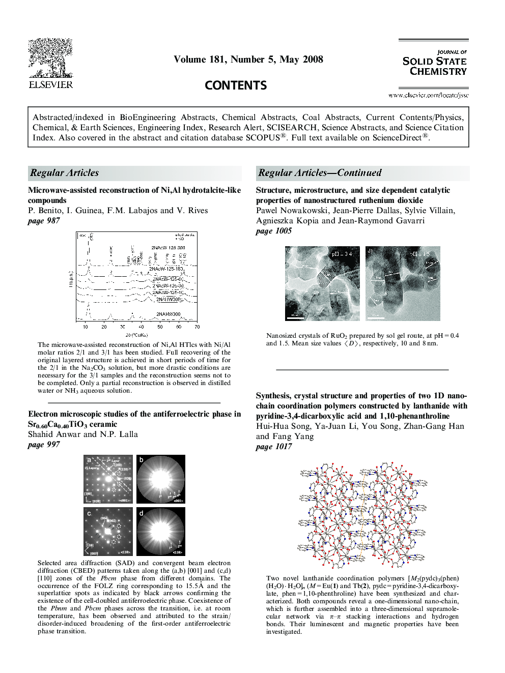 Table of Contents - Web Colour Only