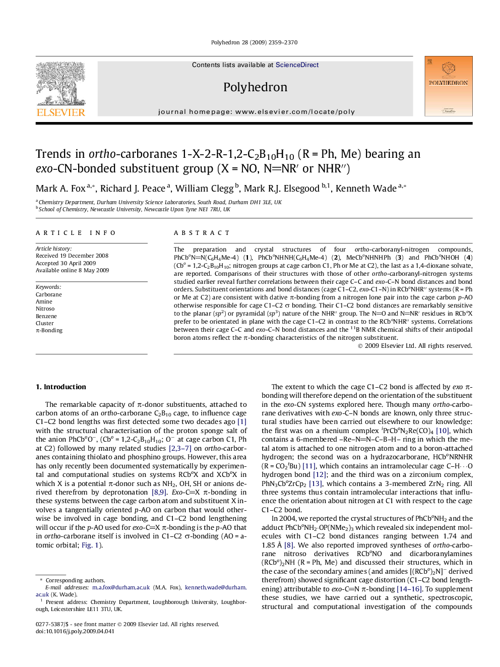 Trends in ortho-carboranes 1-X-2-R-1,2-C2B10H10 (R = Ph, Me) bearing an exo-CN-bonded substituent group (X = NO, NNR′ or NHR′′)