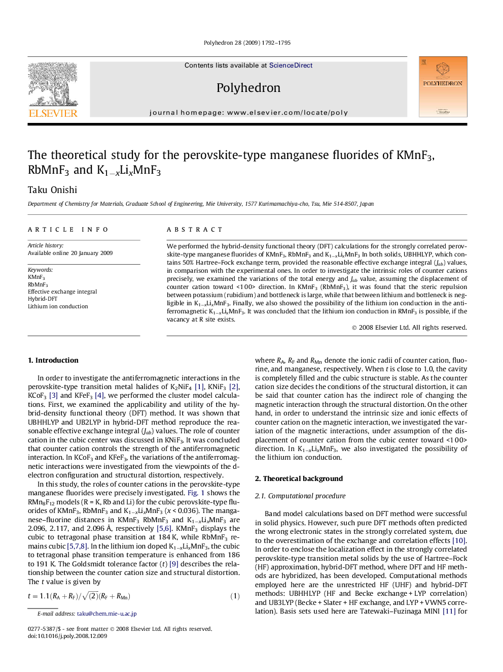 The theoretical study for the perovskite-type manganese fluorides of KMnF3, RbMnF3 and K1−xLixMnF3