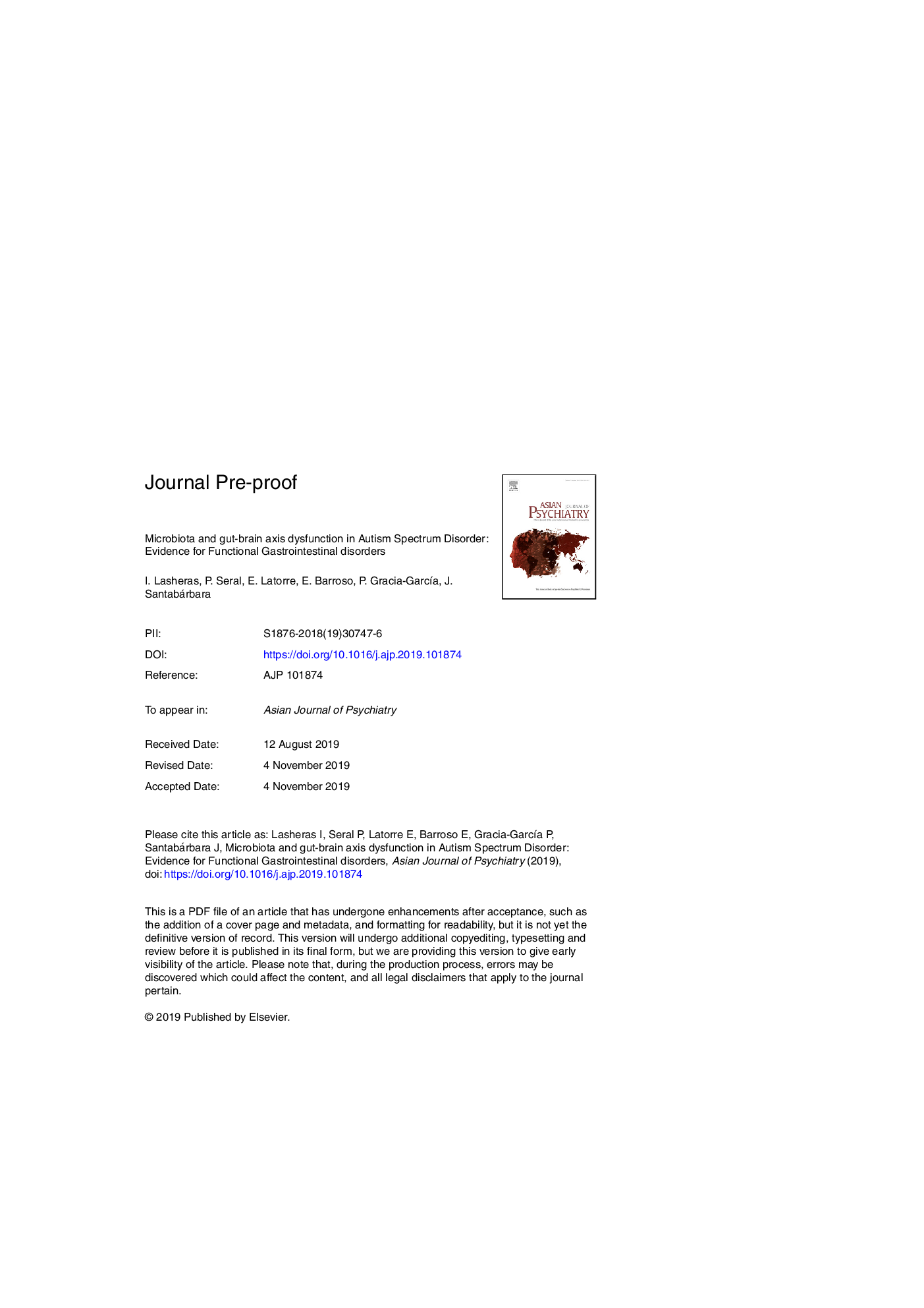 Microbiota and gut-brain axis dysfunction in autism spectrum disorder: Evidence for functional gastrointestinal disorders