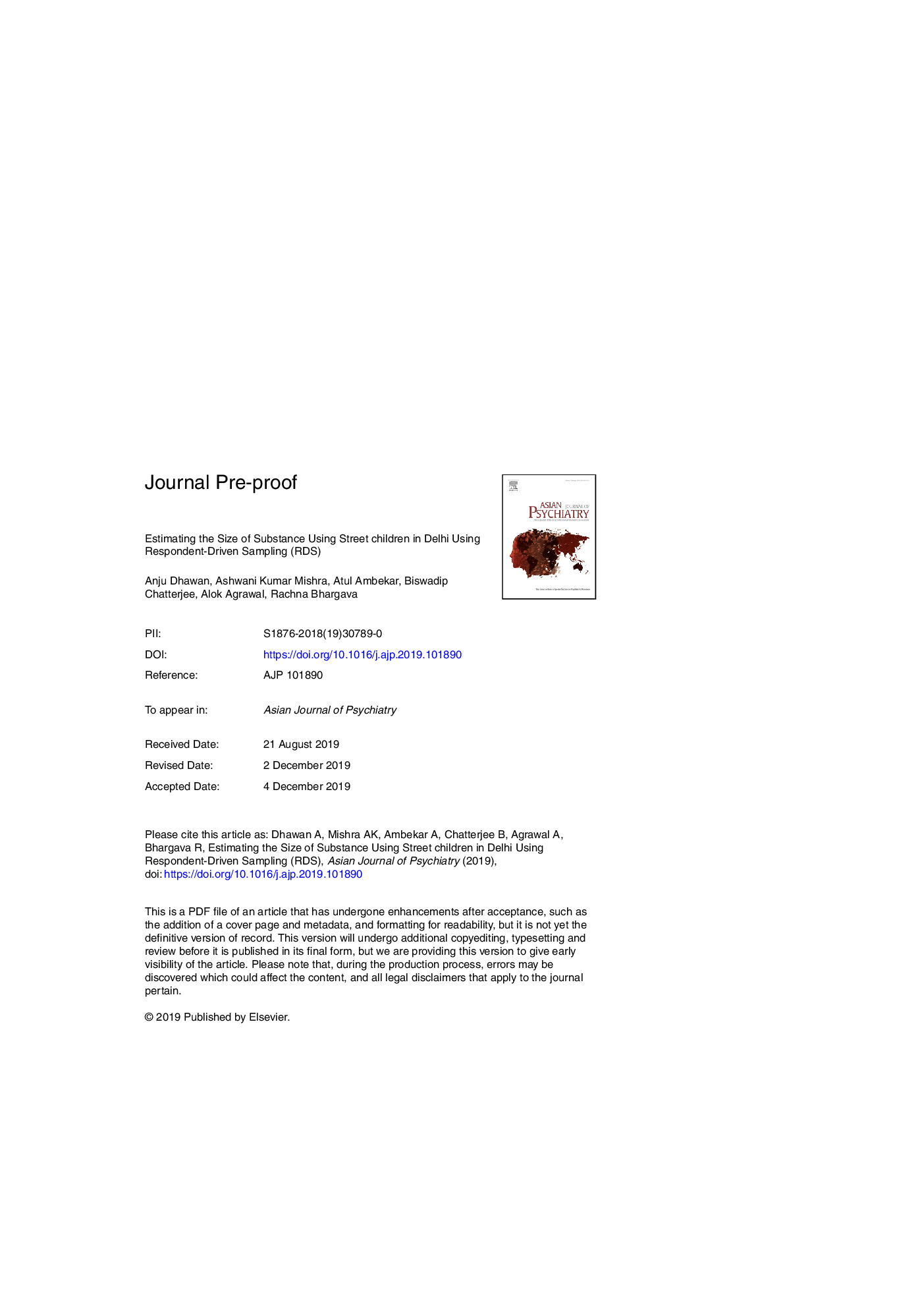 Estimating the size of substance using street children in Delhi using Respondent-Driven Sampling (RDS)