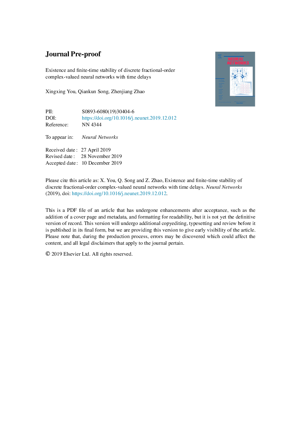 Existence and finite-time stability of discrete fractional-order complex-valued neural networks with time delays