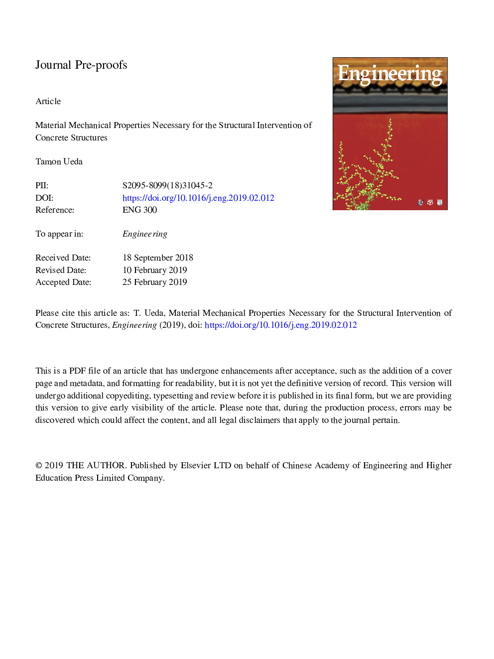 Material Mechanical Properties Necessary for the Structural Intervention of Concrete Structures