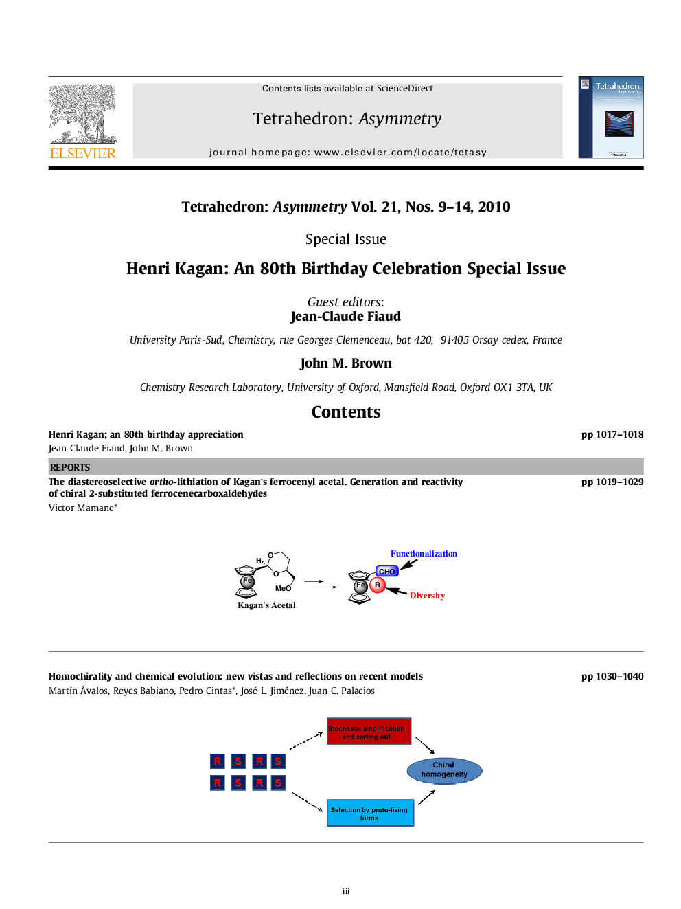 Graphical contents list