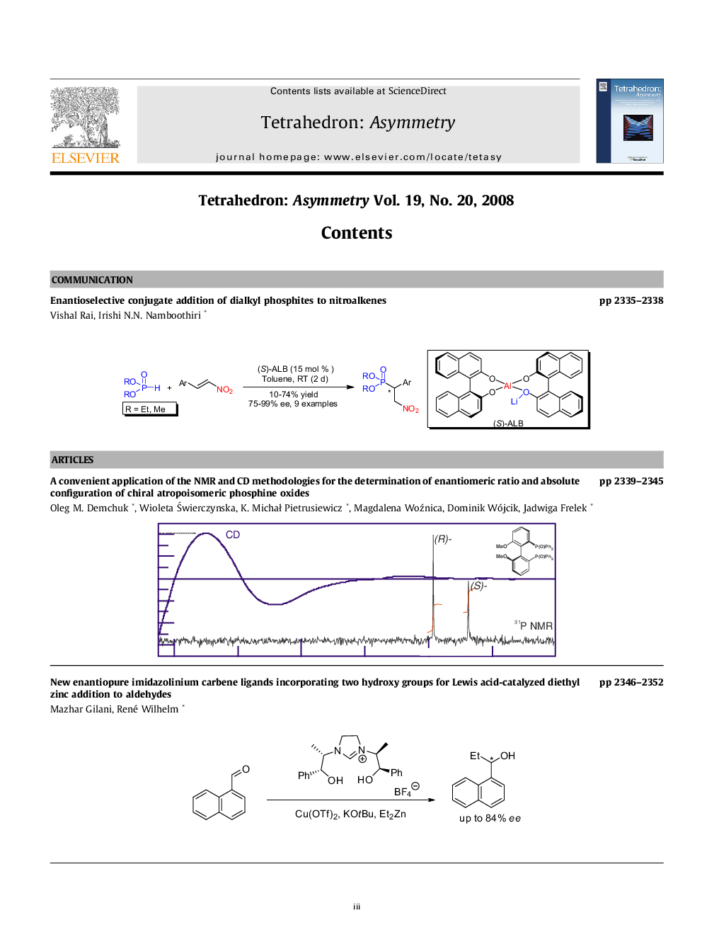 Graphical contents list