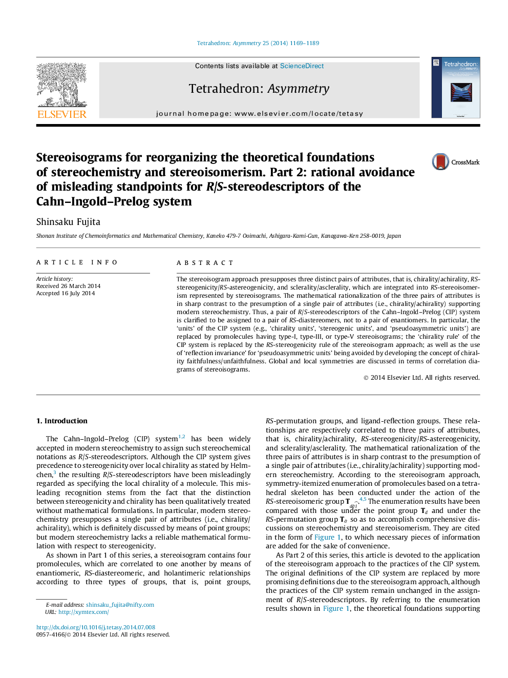 Stereoisograms for reorganizing the theoretical foundations of stereochemistry and stereoisomerism. Part 2: rational avoidance of misleading standpoints for R/S-stereodescriptors of the Cahn–Ingold–Prelog system