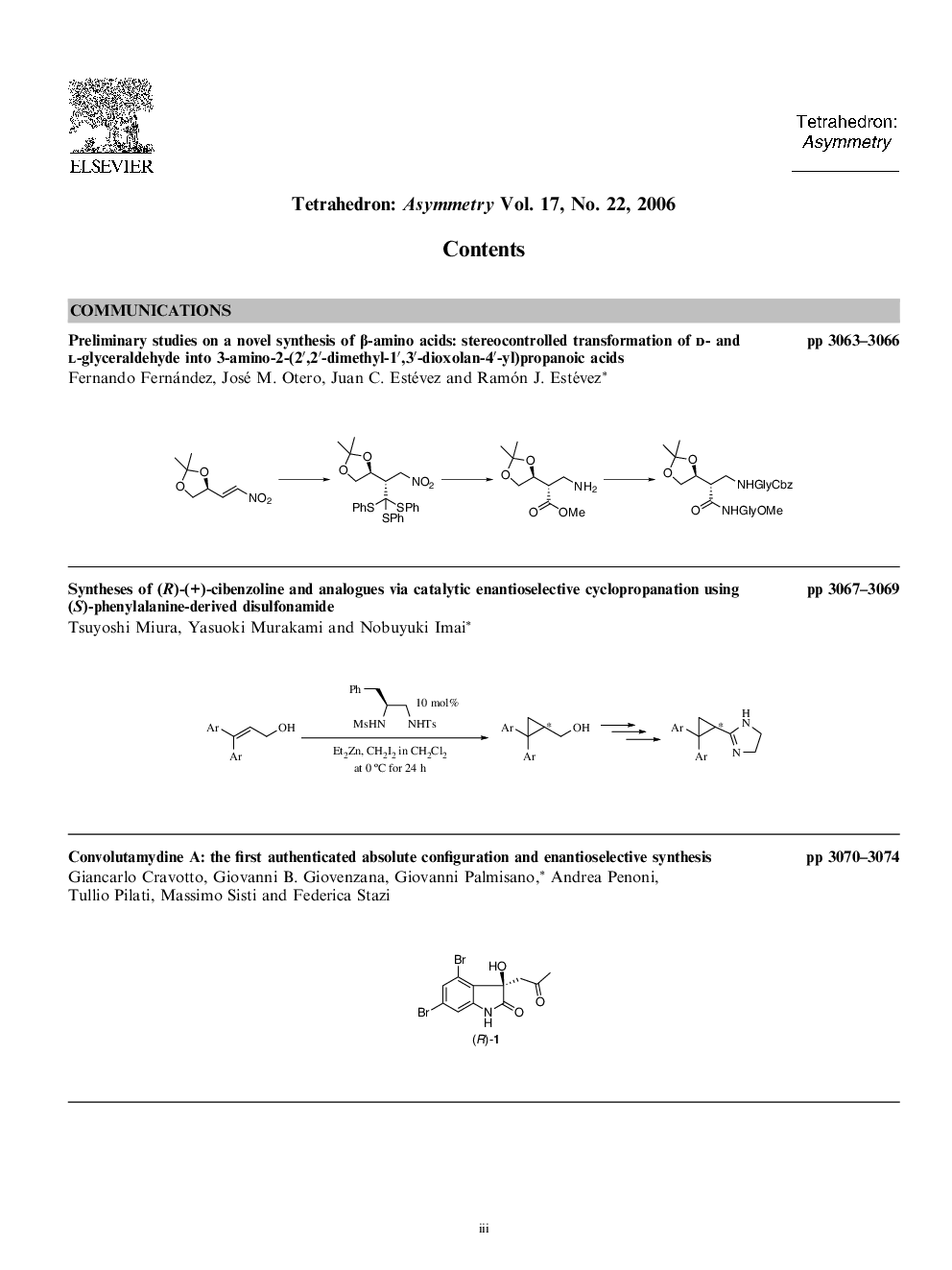 Graphical contents list
