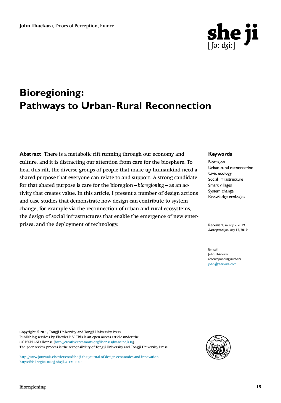 Bioregioning: Pathways to Urban-Rural Reconnection