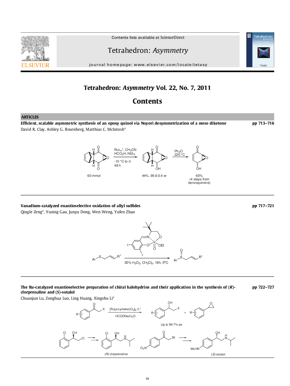 Graphical contents list