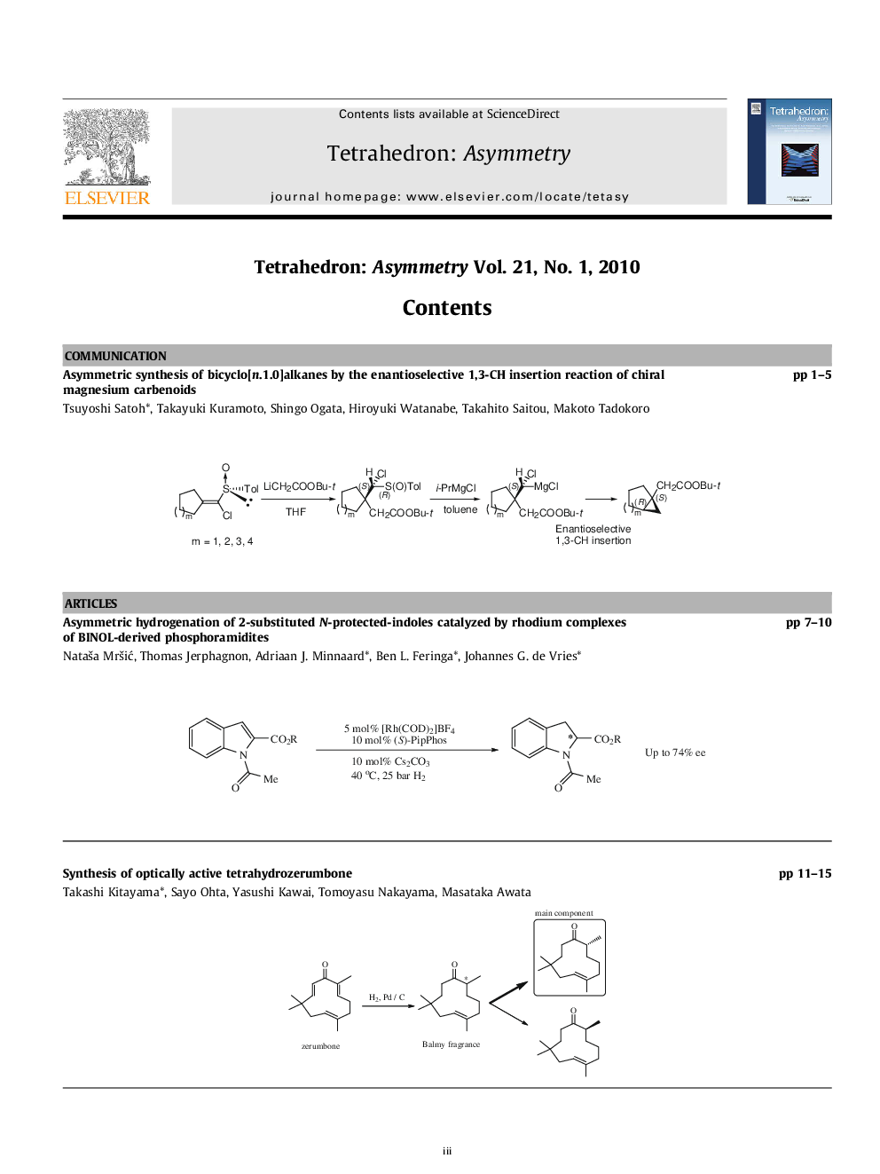 Graphical contents list