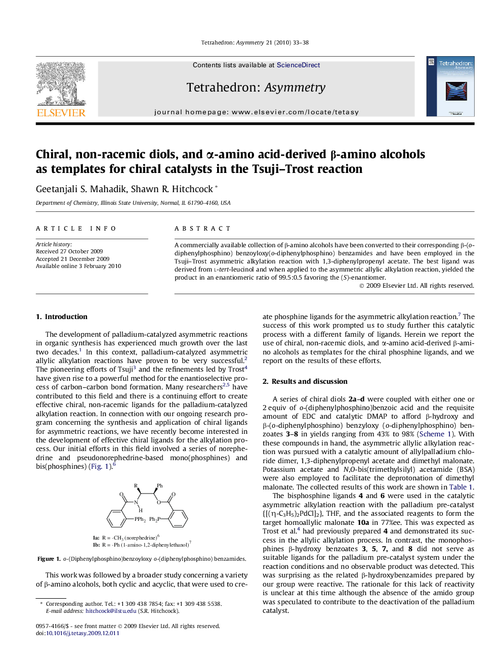 Chiral, non-racemic diols, and α-amino acid-derived β-amino alcohols as templates for chiral catalysts in the Tsuji–Trost reaction