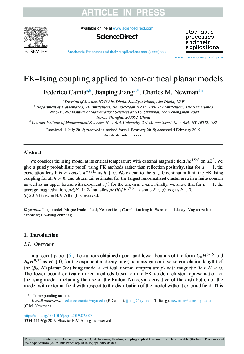 FK-Ising coupling applied to near-critical planar models