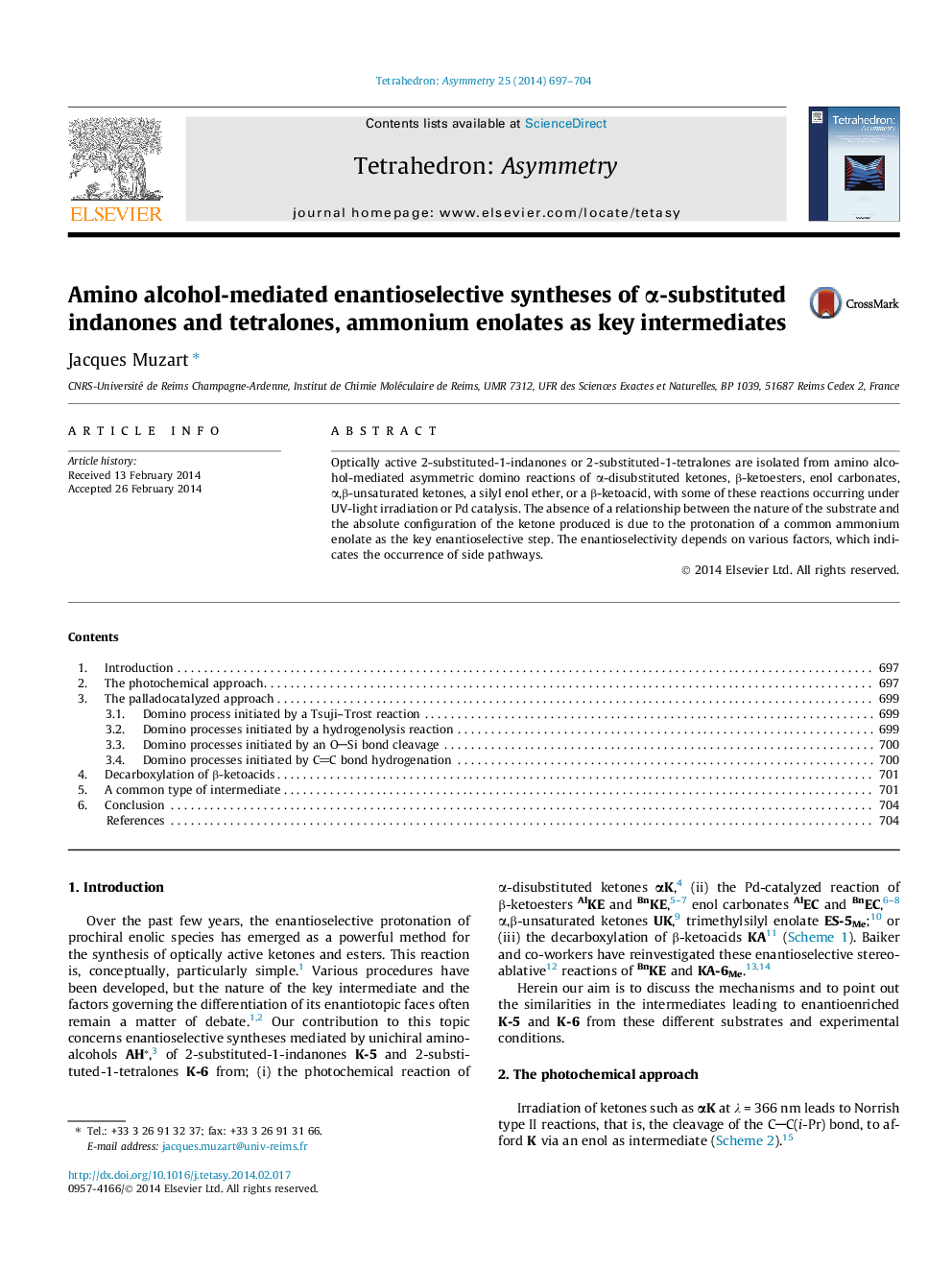 Amino alcohol-mediated enantioselective syntheses of α-substituted indanones and tetralones, ammonium enolates as key intermediates