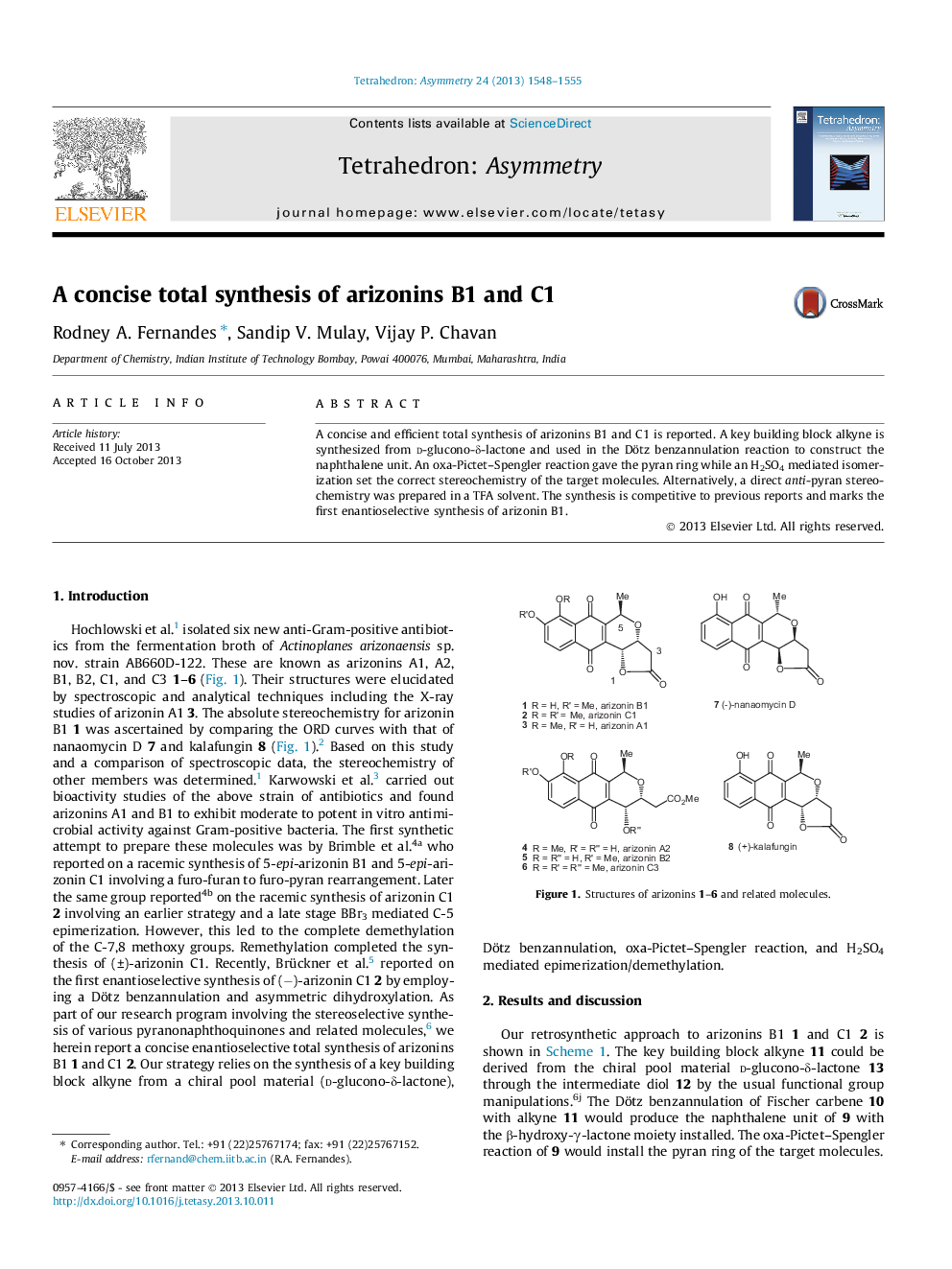 A concise total synthesis of arizonins B1 and C1