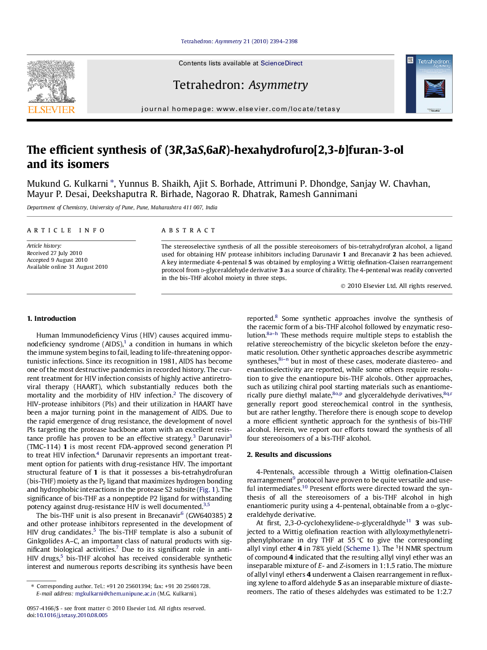 The efficient synthesis of (3R,3aS,6aR)-hexahydrofuro[2,3-b]furan-3-ol and its isomers