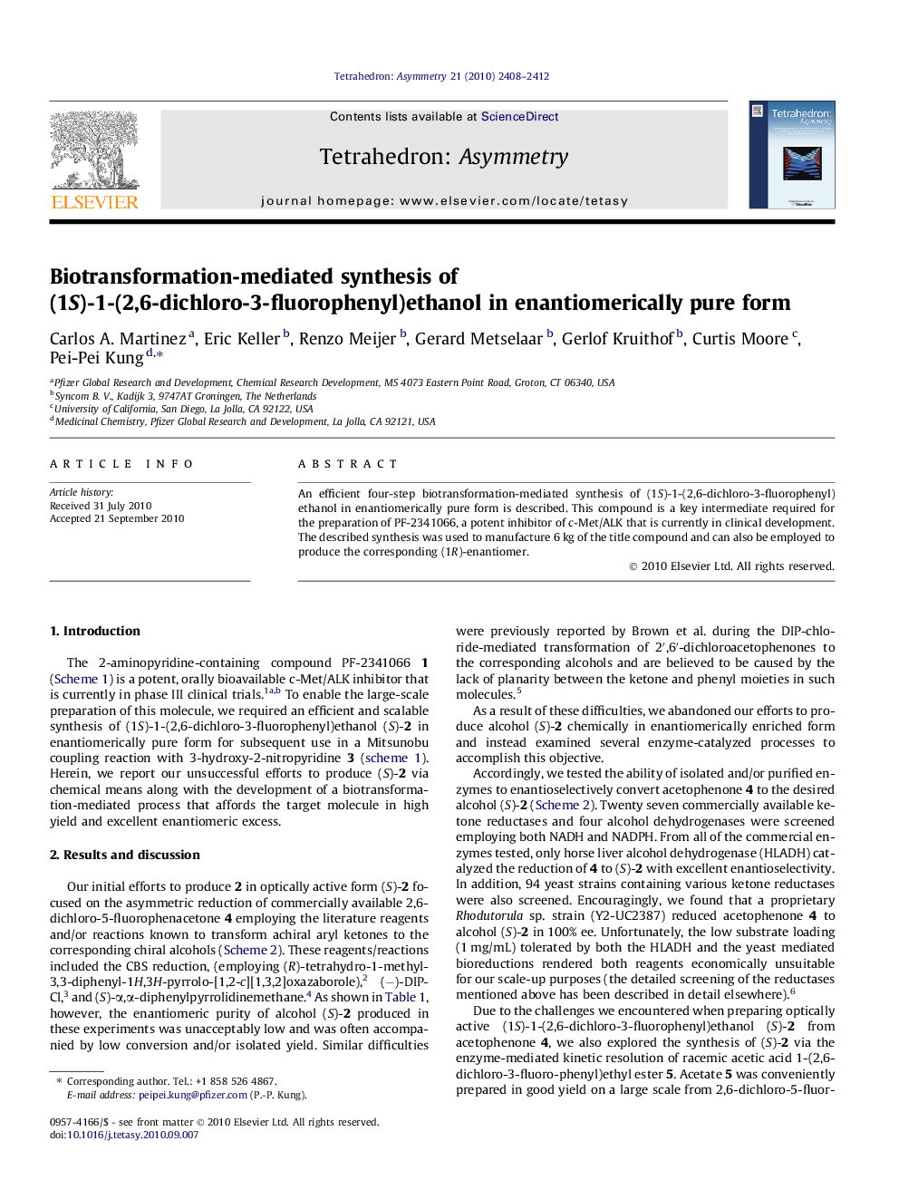 Biotransformation-mediated synthesis of (1S)-1-(2,6-dichloro-3-fluorophenyl)ethanol in enantiomerically pure form