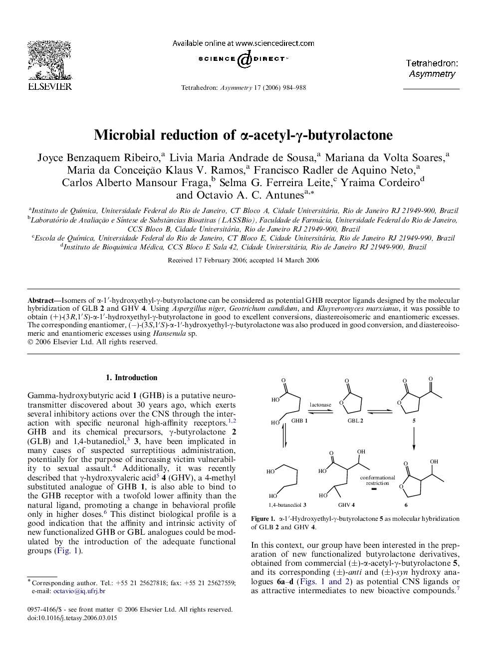 Microbial reduction of α-acetyl-γ-butyrolactone