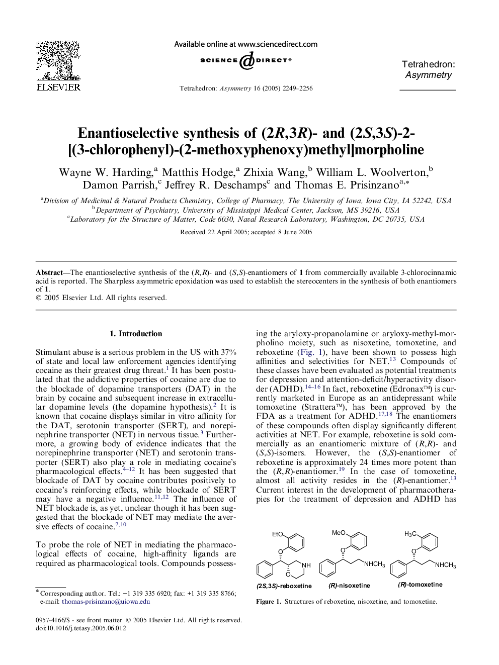 Enantioselective synthesis of (2R,3R)- and (2S,3S)-2-[(3-chlorophenyl)-(2-methoxyphenoxy)methyl]morpholine