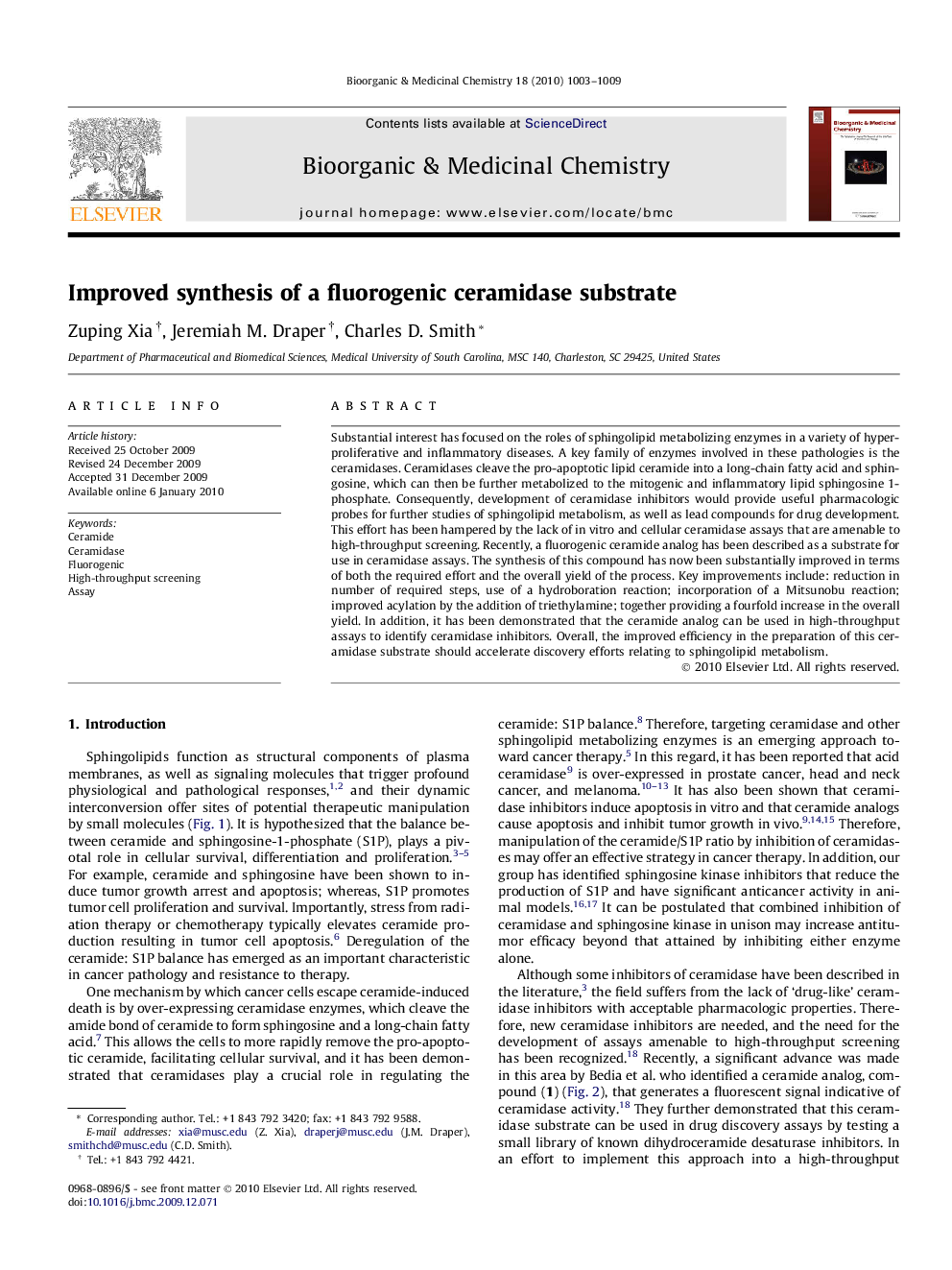 Improved synthesis of a fluorogenic ceramidase substrate