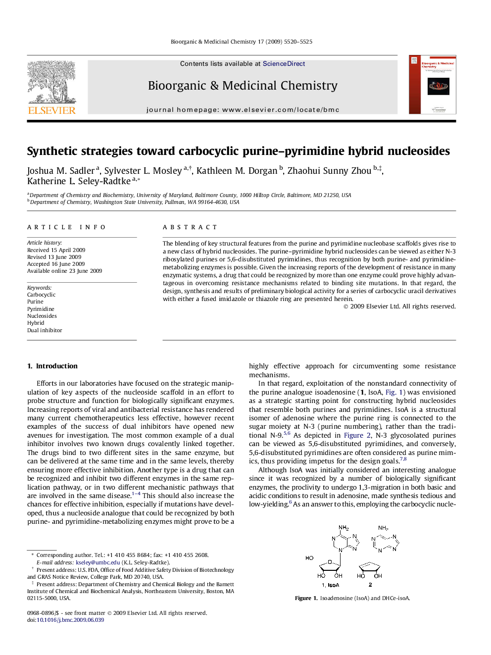 Synthetic strategies toward carbocyclic purine–pyrimidine hybrid nucleosides
