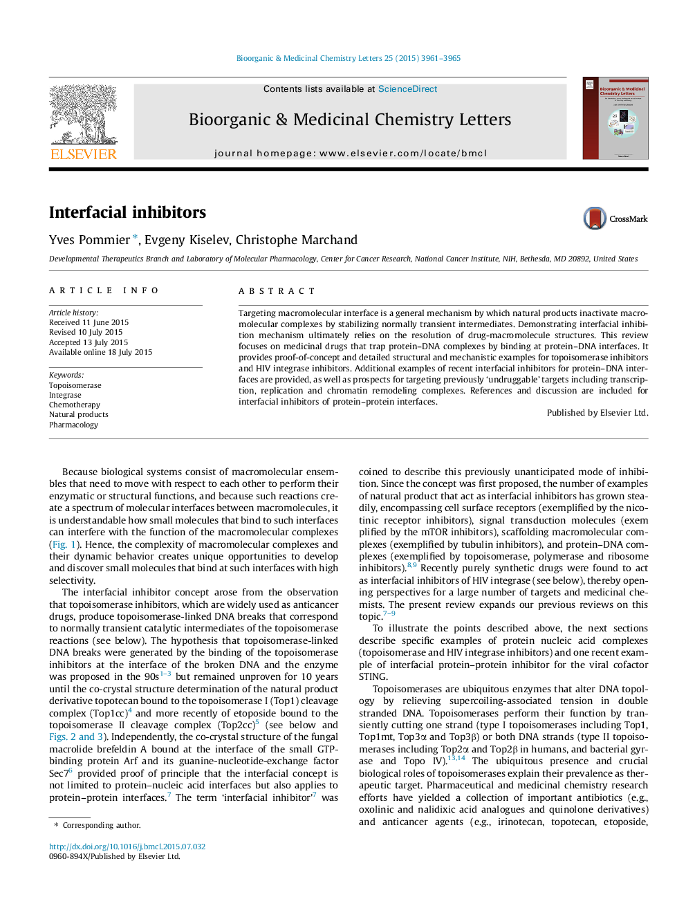 Interfacial inhibitors