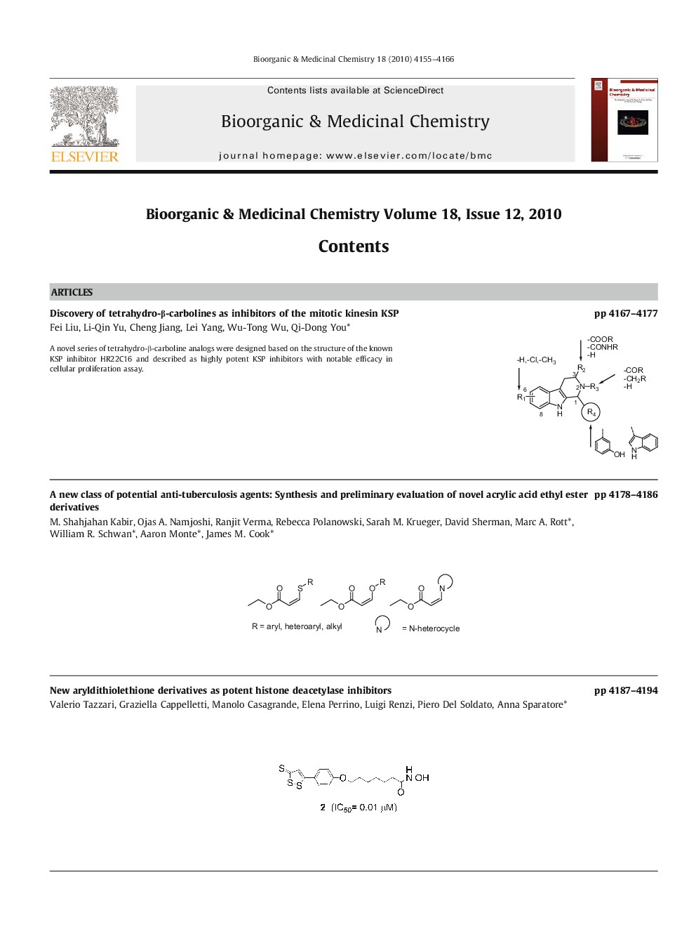 Graphical contents list