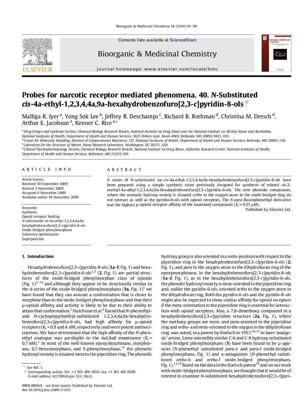 Probes for narcotic receptor mediated phenomena. 40. N-Substituted cis-4a-ethyl-1,2,3,4,4a,9a-hexahydrobenzofuro[2,3-c]pyridin-8-ols 