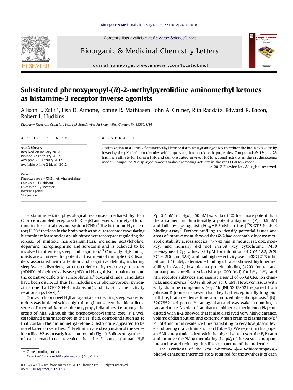 Substituted phenoxypropyl-(R)-2-methylpyrrolidine aminomethyl ketones as histamine-3 receptor inverse agonists