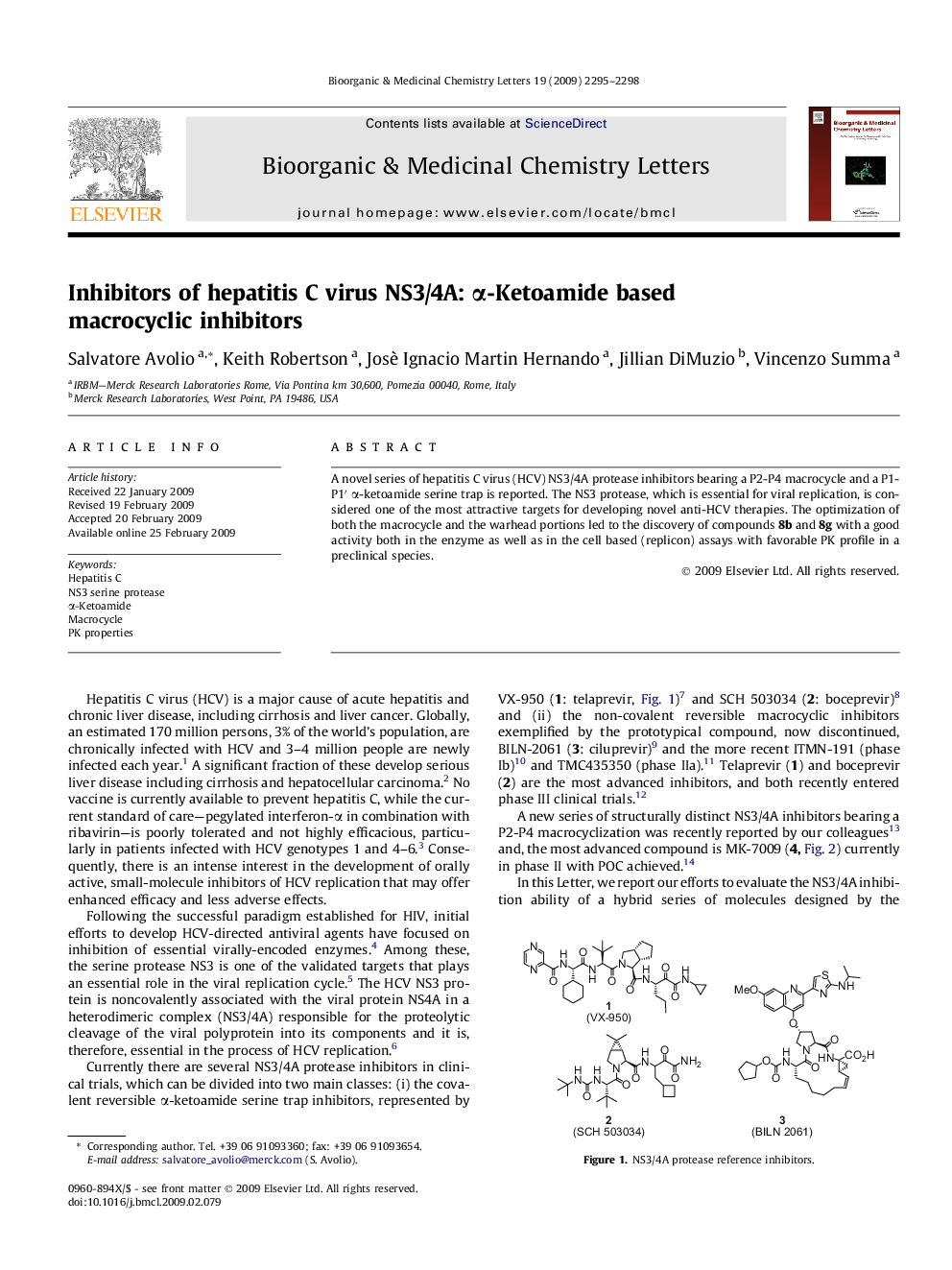 Inhibitors of hepatitis C virus NS3/4A: α-Ketoamide based macrocyclic inhibitors